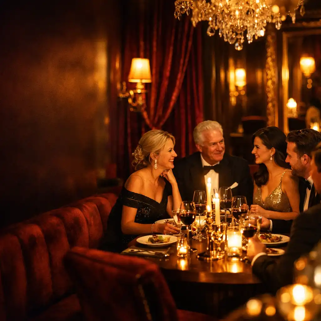 Ekskluzywna prywatna kolacja w eleganckiej restauracji